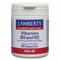 Lamberts Vitamins D3 and K2 60 caps