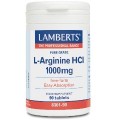Lamberts L Arginine HCl 1000mg 90 tabs