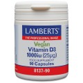 Lamberts Vegan Vitamin D3 1000iu (25µg) 90 caps