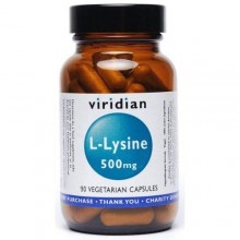 Viridian L-Lysine 500mg 90 Veg Caps